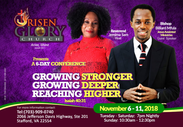 Risen Glory 6 Day Conference